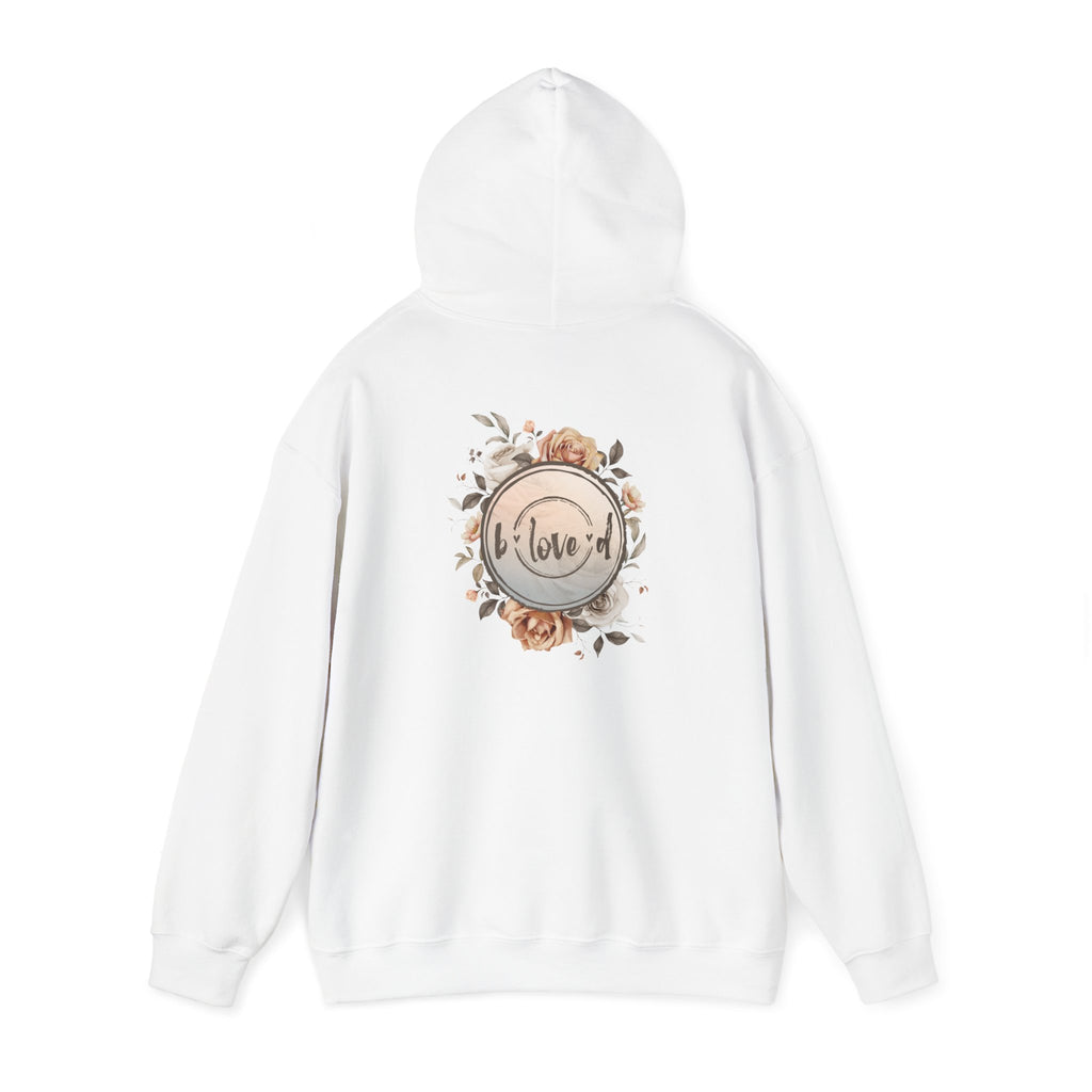Floral Rose Hoodie - Cozy Sweatshirt with Beautiful Rose Design