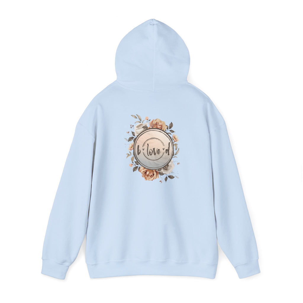 Floral Rose Hoodie - Cozy Sweatshirt with Beautiful Rose Design