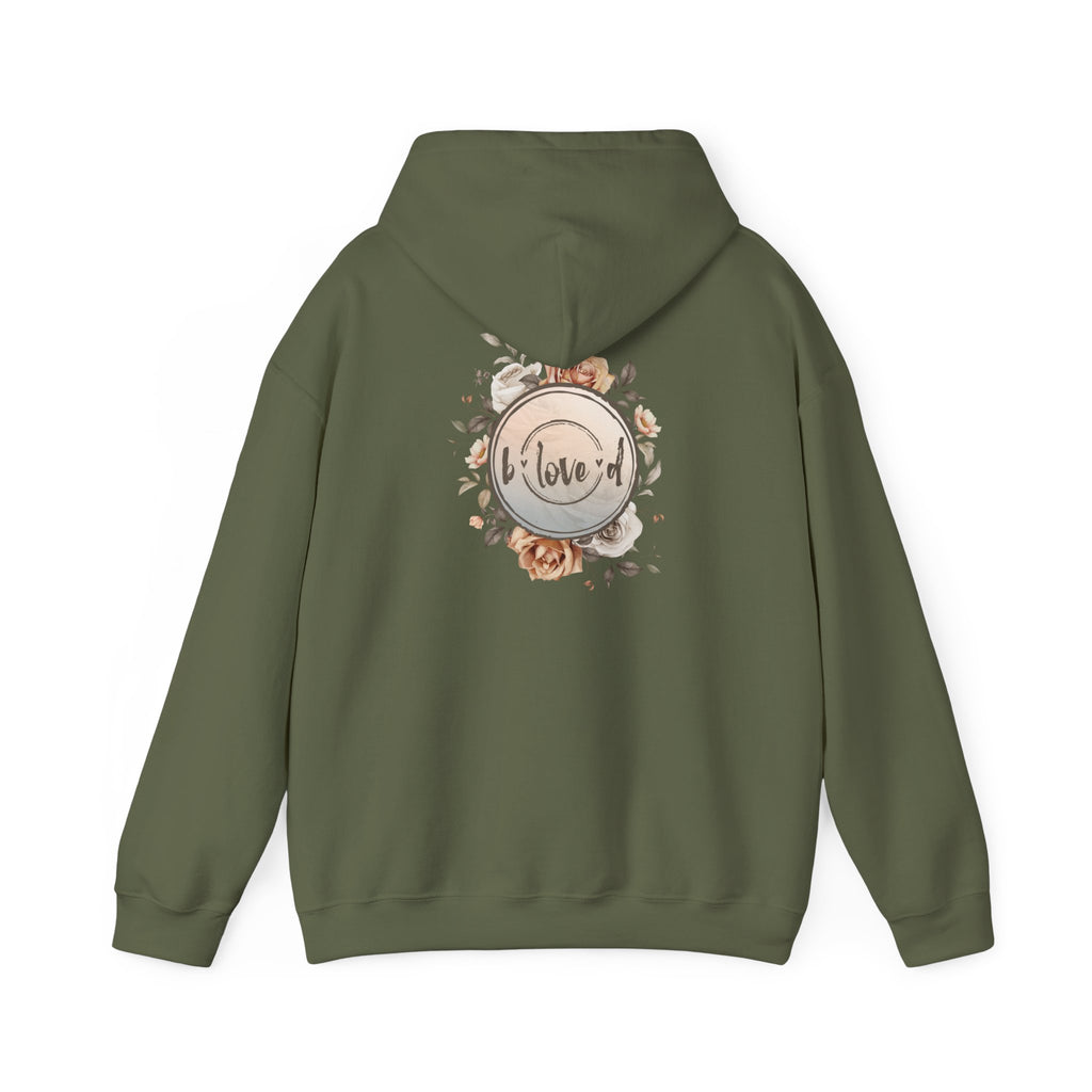 Floral Rose Hoodie - Cozy Sweatshirt with Beautiful Rose Design